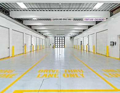 Interior of EZ Storage and storage units at Farmingtonhill, MI location