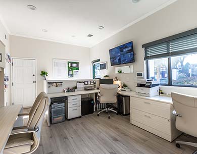 Interior office view at storage units Monroeville, PA